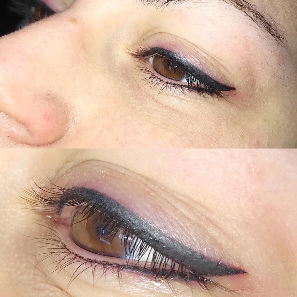 Permanente eyeliner boven en onder